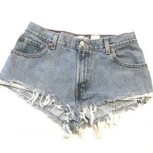 Levi’s High Waisted Custom Made Denim Shorts